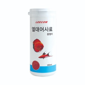 리컴 열대어사료 (중형어) 260ml/90g